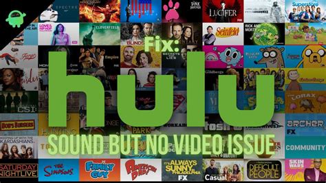 hulu sound but no picture.